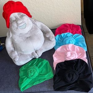 Turban Hats Newborn Baby Cotton Cloth Turban Toddler Hat Kids Set Baby Cap